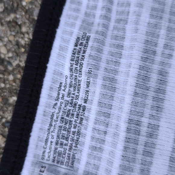 New Striped Ribbed Lightweight Cotton Cheeky Cheekini Stretchy Undies Panties - Picture 4 of 6